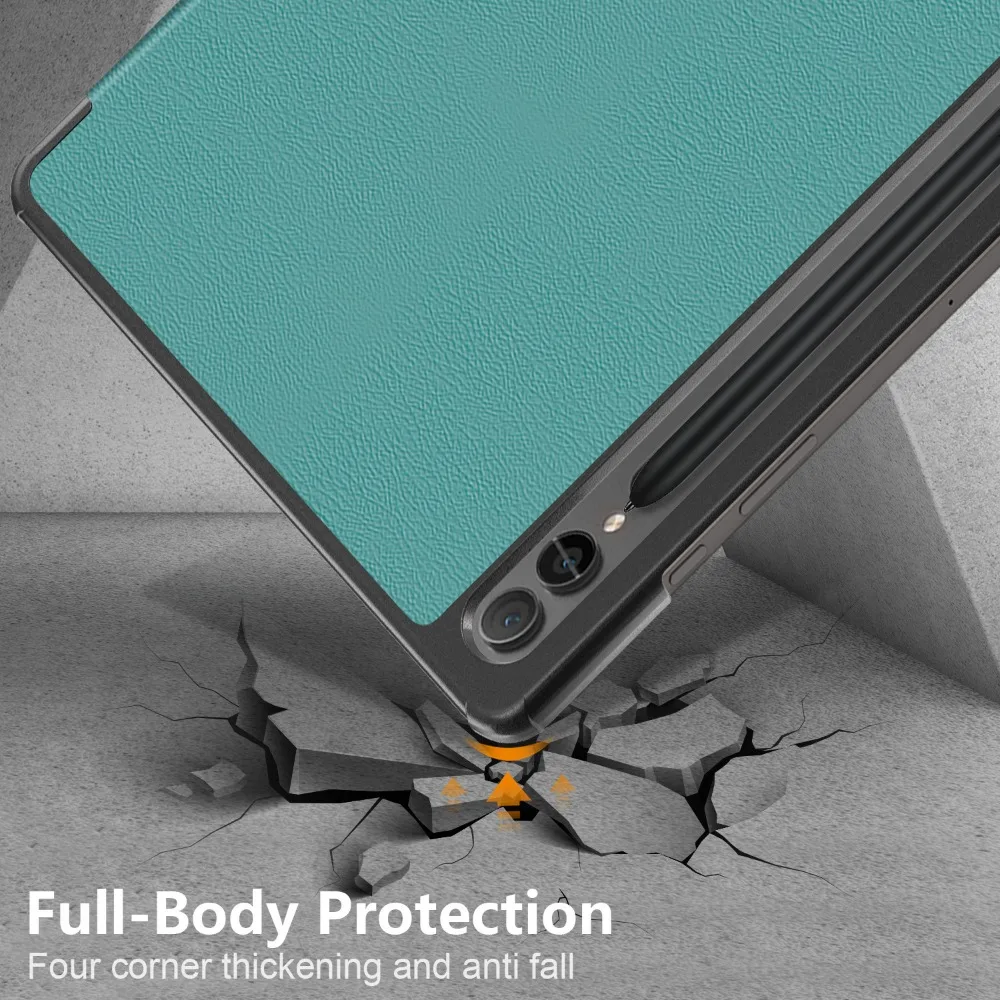 Tampa Magnética Inteligente para Samsung Galaxy Tab Suporte Tri-folding Novo Case 124 s9 fe - Imagem 5