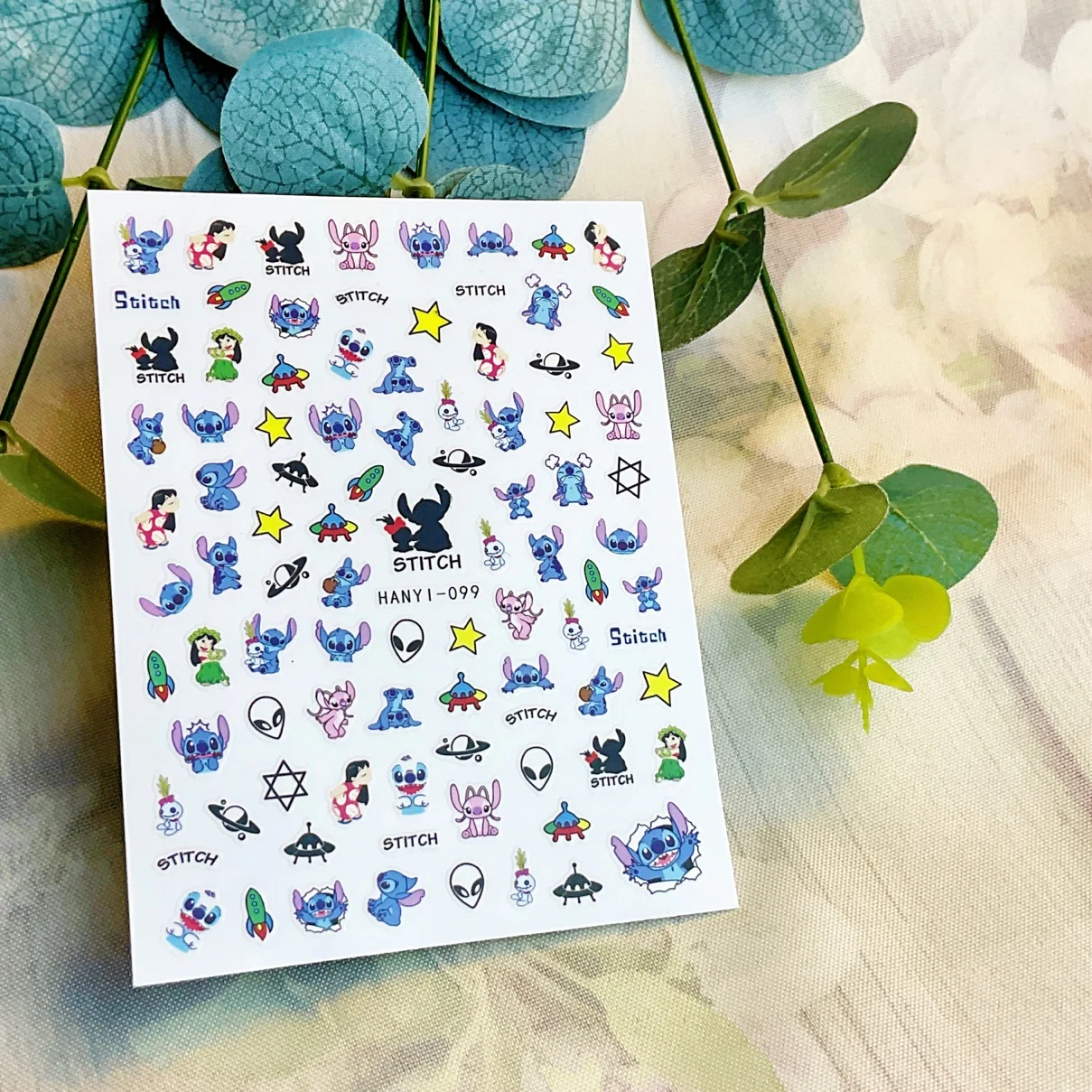 

1 sheet New Steedy children's graffiti cute cartoon nail sticker 3D adhesive Fashion design accessories