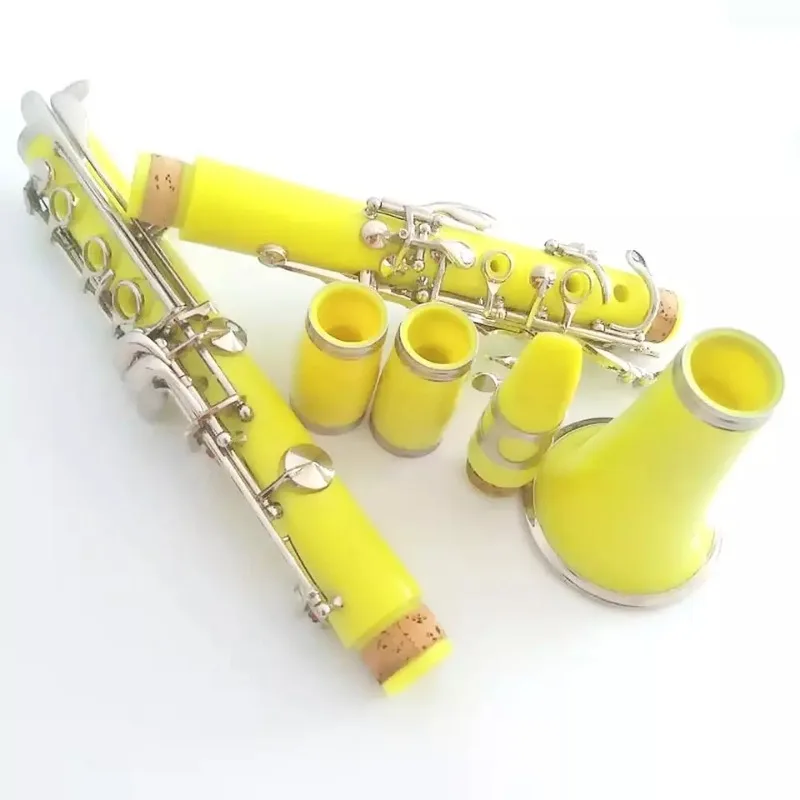 

2023 Newest High Quality ABS Color Clarinet Nickel Plated Bb17 Keys