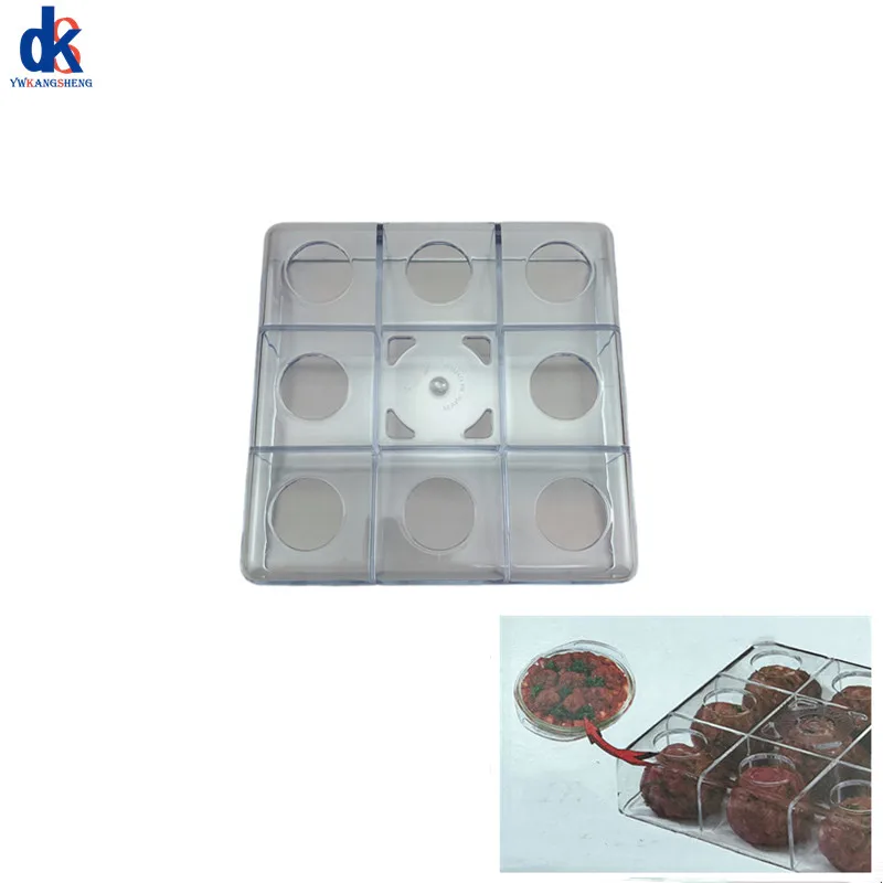 NEW 9 Holes Manual Meatball Magic Maker Meatloaf Mold Press Minced Meat