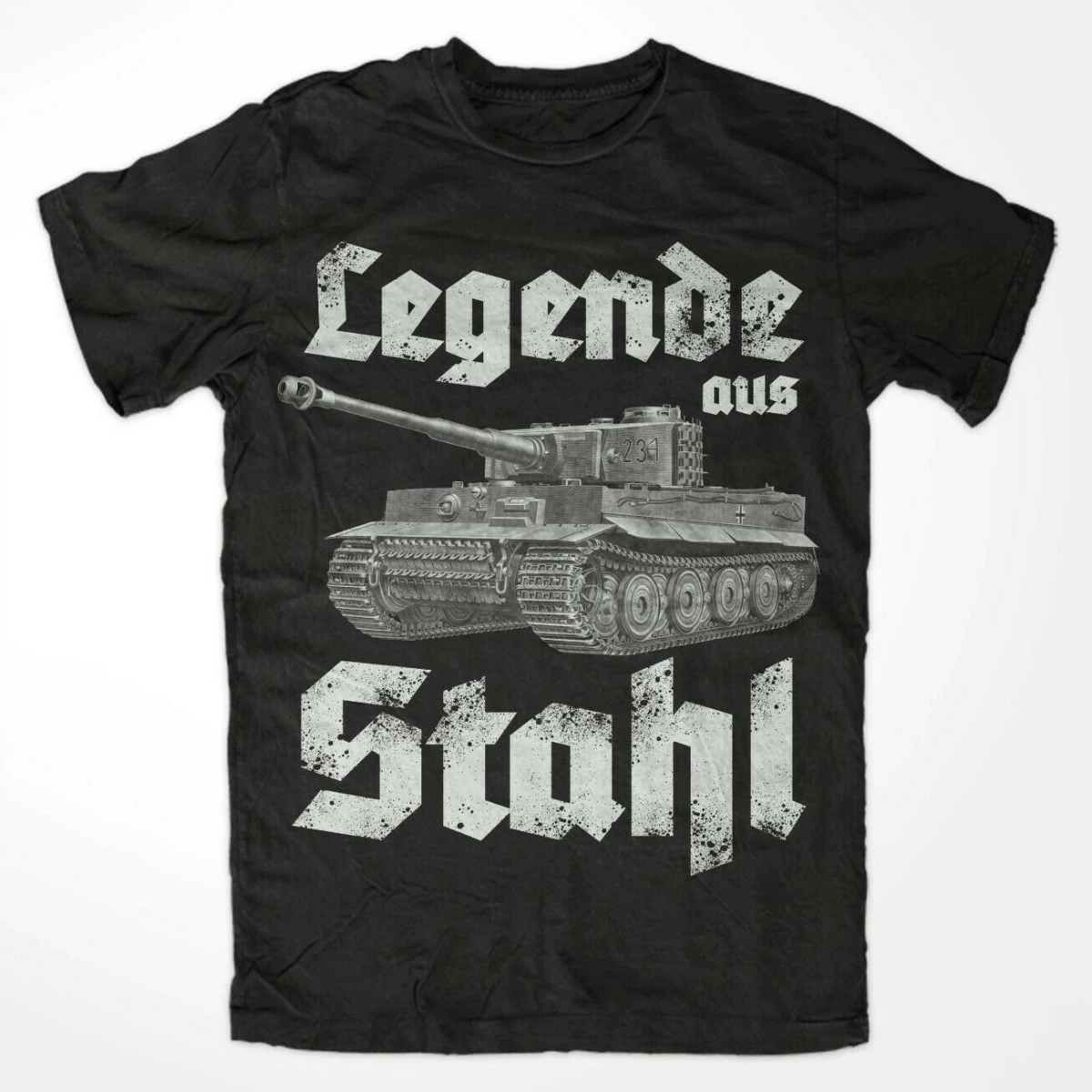 King Tiger Panzer  Bundeswehr Tank Force Legend of Steel T-Shirt. Summer Cotton Short Sleeve O-Neck Mens T Shirt New
