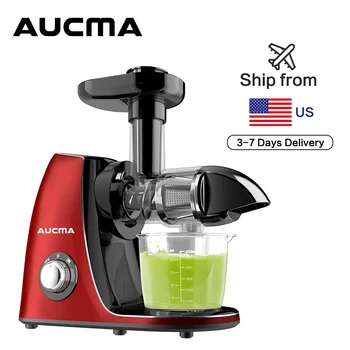 Aucma Juicer Machine Cold Press Juicer Machine with Quiet Motor and Reverse Function Recipes for High Nutrient Fruit Vegetable 1