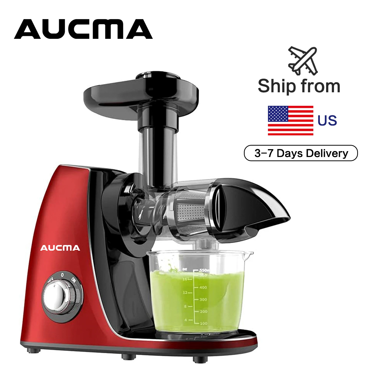 Aucma Cold Press Juicer Machines Slow Masticating Juicer Extractor