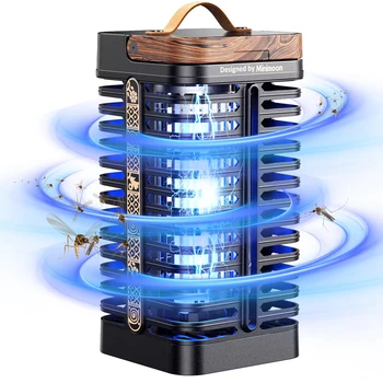 Minimoon 15W Outdoor Mosquito & Fly Zapper – 4200V High-Voltage Insect Trap for Home, Patio, and Courtyard