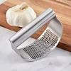 Stainless Steel Garlic Press Manual Grinding Chopper Garlic Ginger Press Multi-function Grinding Slicer Kitchen Gadgets 3