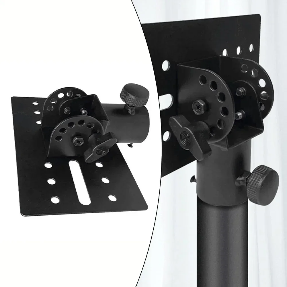 Rotatable 35mm Metal Mount Tripod Pole DJ Speaker Stand Adapter Top Cap Mounting Base Tripod Pole Parts