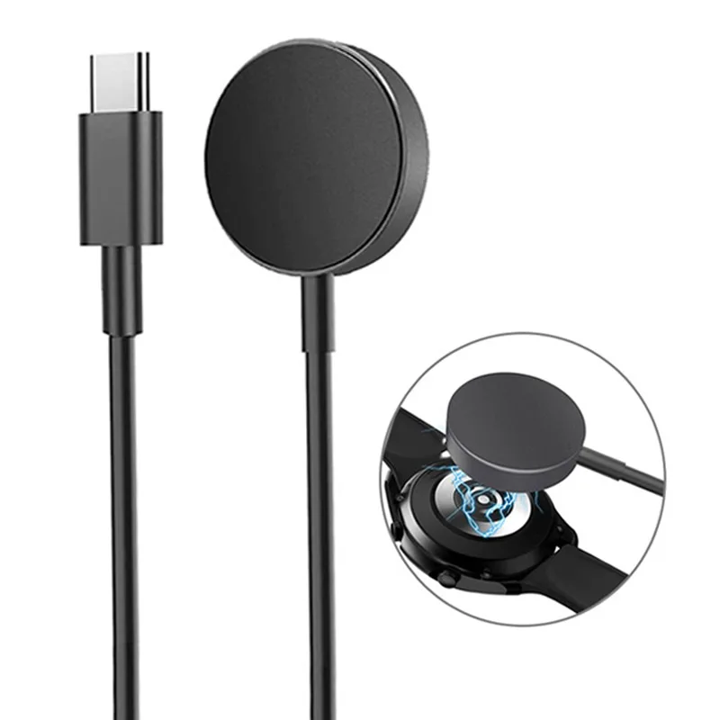 Wireless Magnetic Charger Dock Station for Samsung Watches - Portable USB Type C Cable