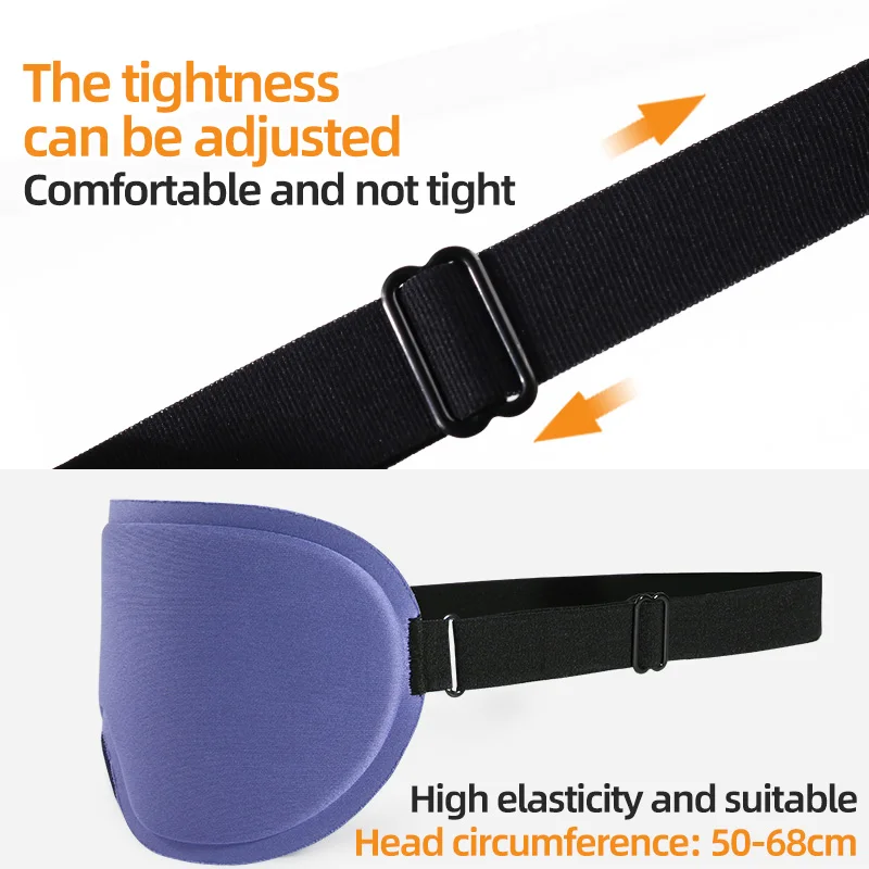 3D Contoured Sleep Eye Mask – Light-Blocking Concave Design for Comfort