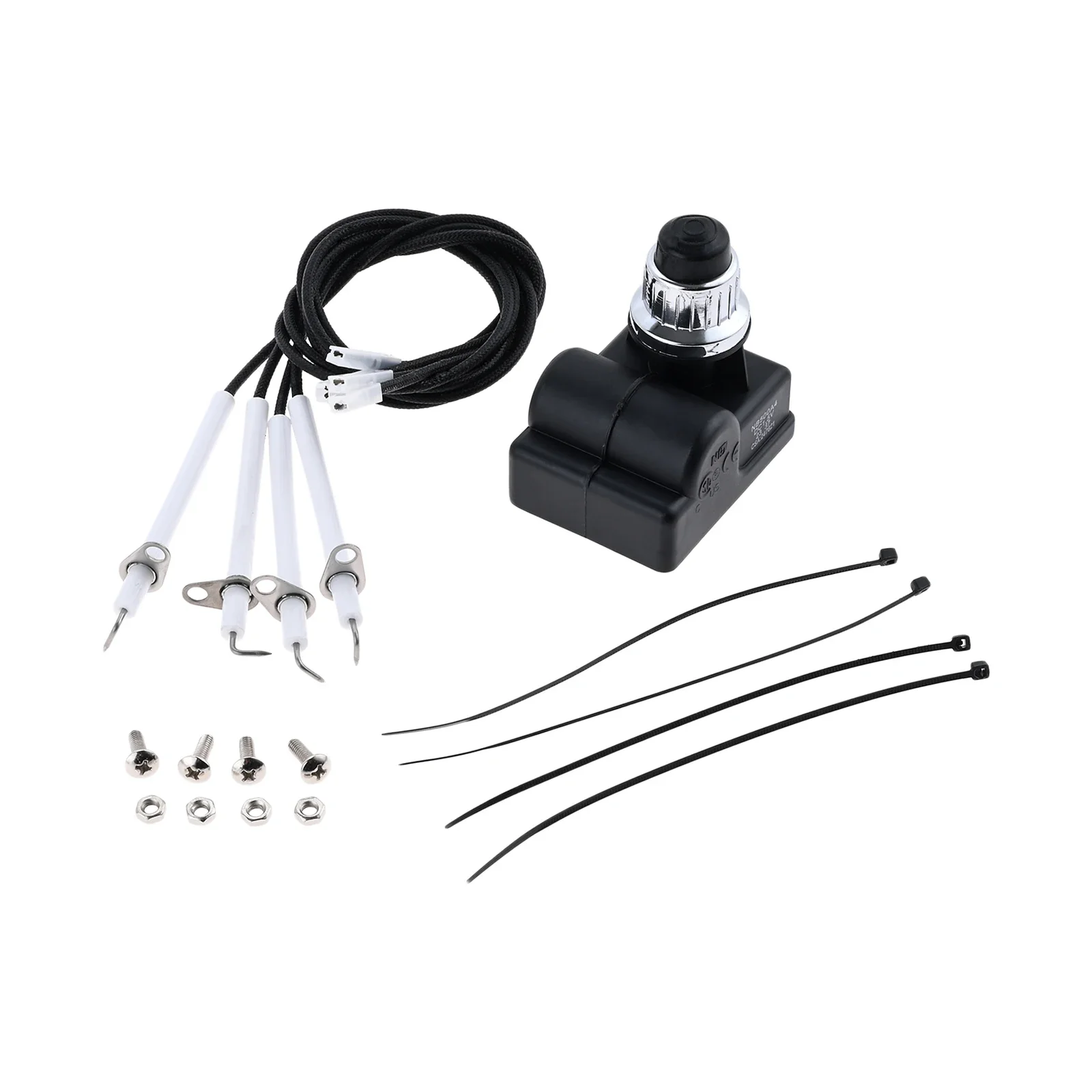 Igniter NB500A4 Tool Part Replacement Fit for M.C BBQ Gas Grill 4 Outlet AA Battery Spark Generator Push Button Ignitor Assembly