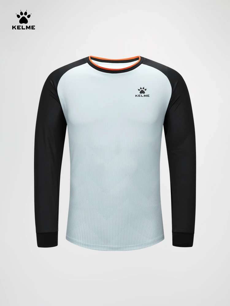 Kelme Referee Clothes Football Equipment Autumn/winter Professional Events Long Sleeve Referee Top T-shirt