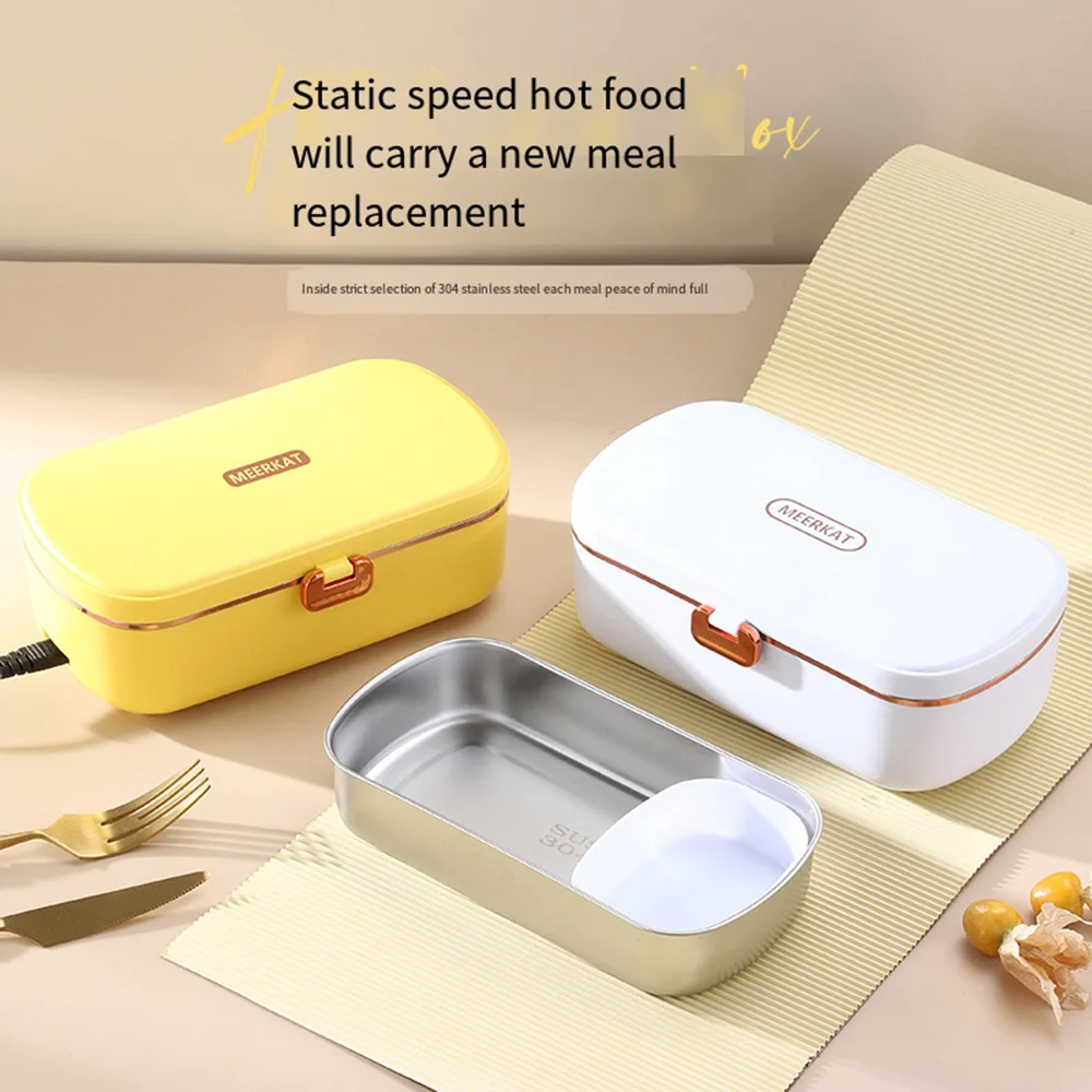 Box, aço inoxidável, aquecedor térmico portátil de alimentos, escritório, 36W