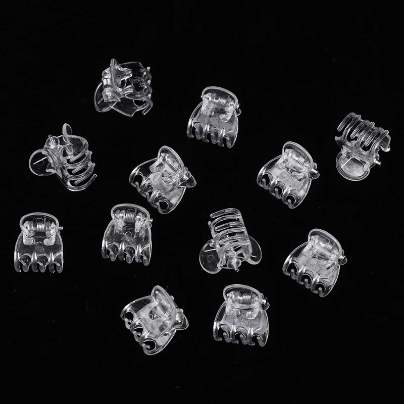 Transparent 6 Claws Orchid Clips Plastic Butterfly Flowers Support Clear Fixer For Garden Vine Stem Plants Climbing 50Pcs