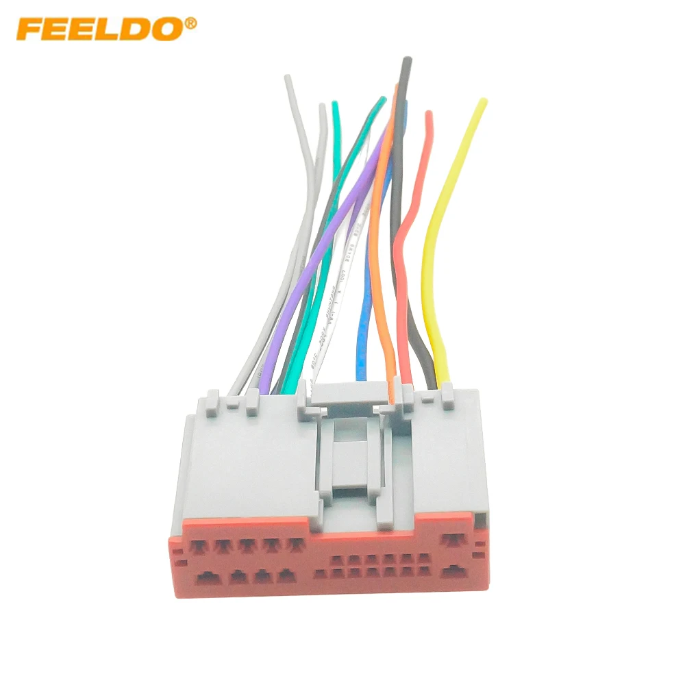 

FEELDO Car Radio Player Wiring Harness Audio Stereo Wire Adapter for FORD Escape/Explorer/F-150/250/350/Focus OEM Factory Radio