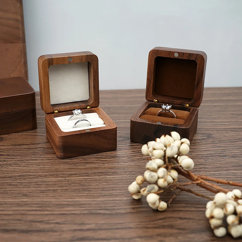 Luxury Wooden Jewelry Packaging Box for Rings Earrings Bracelets – Elegant Wood Jewelry... - SKU WJPB1945 - UGI Packaging