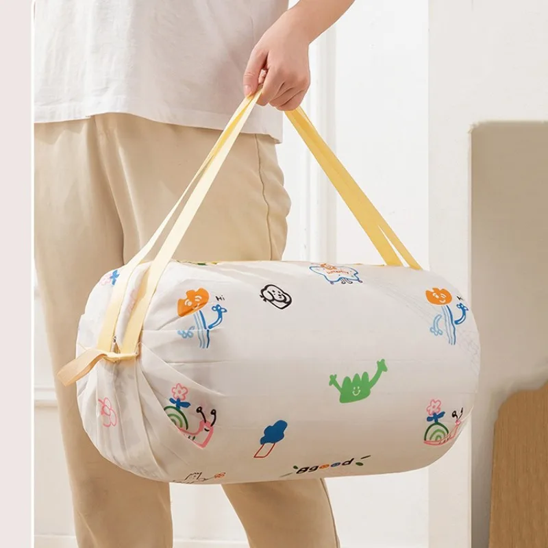 Eco Foldable Shopping Bag Waterproof Reusable Oxford Fabric Grocery Tote, Large Capacity Travel/Supermarket Durable Shoulder Bag 4