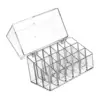 Lipstick Holder 18 Space Clear for Lipstick Storage Display Case Cosmetic Box Lip Gloss with Flip over Lid Make up Organizer 2