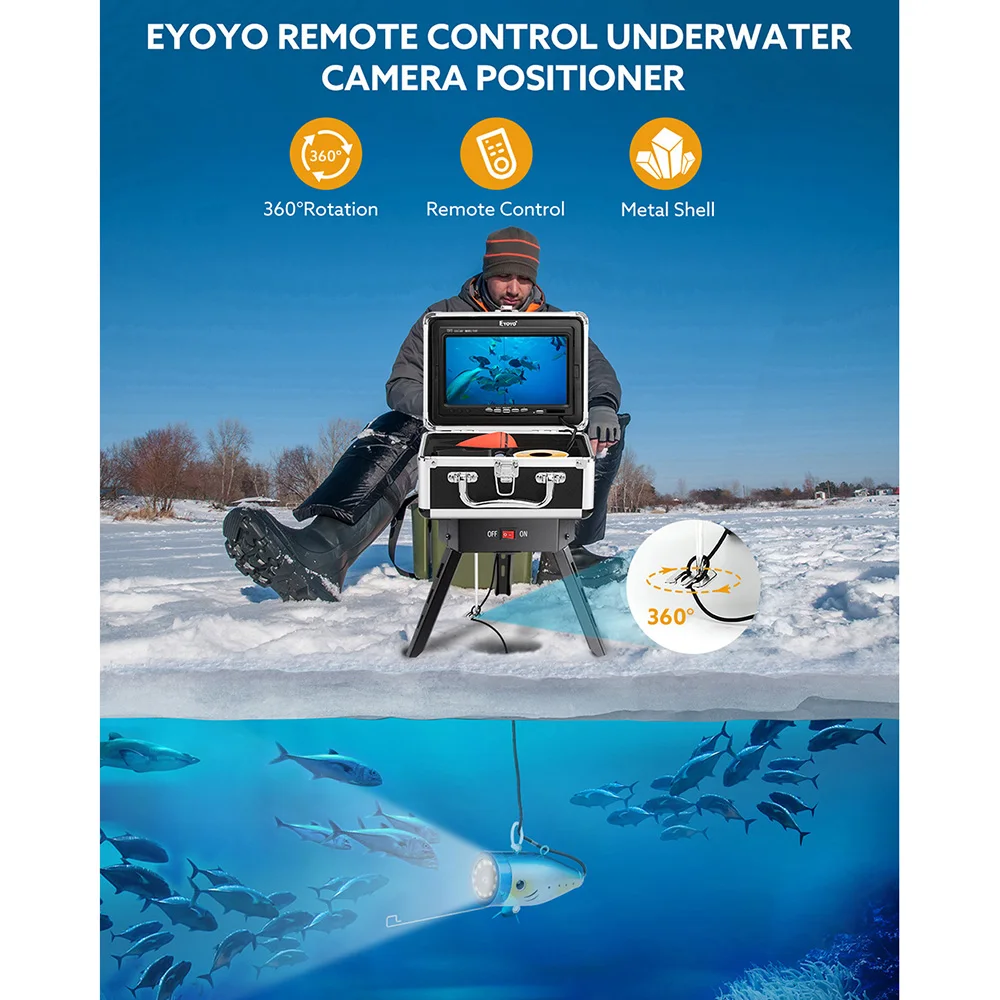 Underwater Fishing Camera Positioner 360&deg; Rotation Tripod Fishing Accessories