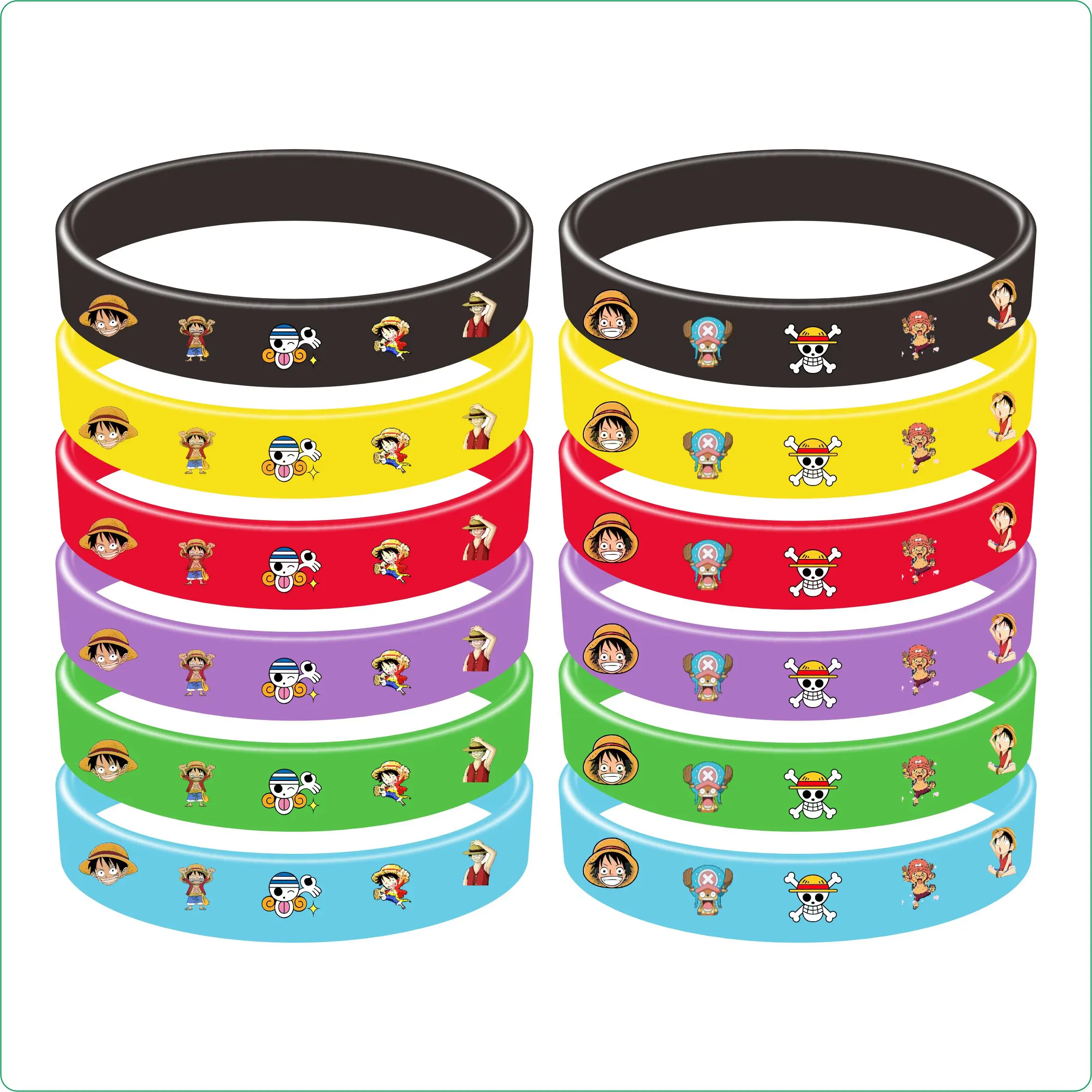 One Piece Birthday Party Favors One Piece Collectible Model Gifts Slap Bracelets Kids Goodie Bag Fillers Party Supplies Decorati
