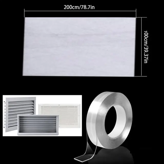 Teljes Légszellőző Szűrőkészlet Készlet Rugalmas Diy Design Szellőztető Szűrő Elektrosztatikus Pamut A Levegő Beviteléhez És - Image 6