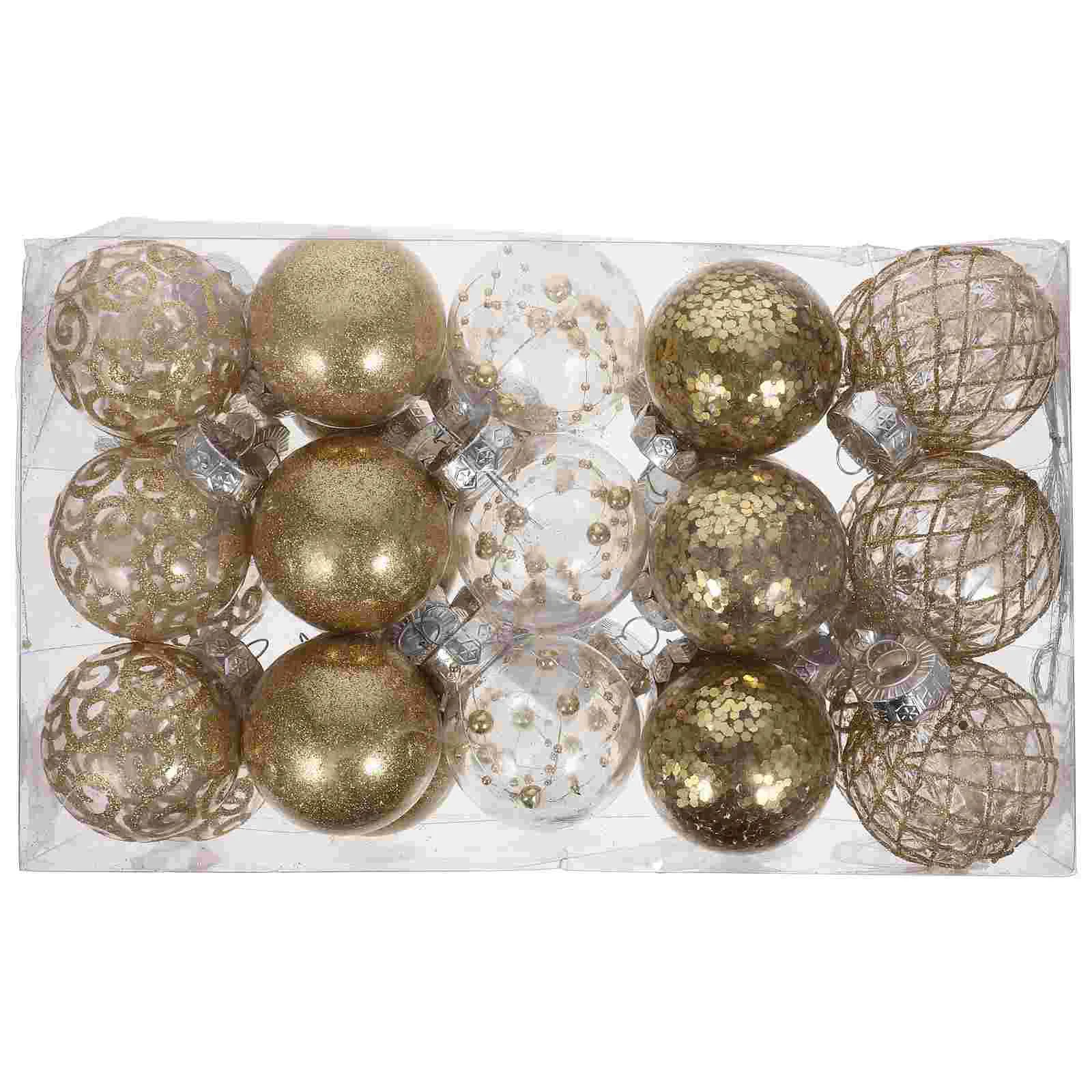 

Christmas Balls Glitter Bauble Ornaments Christmas Tree Hanging Pendent New Year Party Decorations Navidad