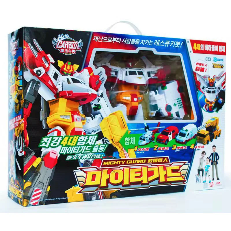 Corea Anime Hello Carbot Penta Storm Model Transformation Action Figures 5-Cars Sets Combinazione Robot Boy Kids Toy Gift Singlesc