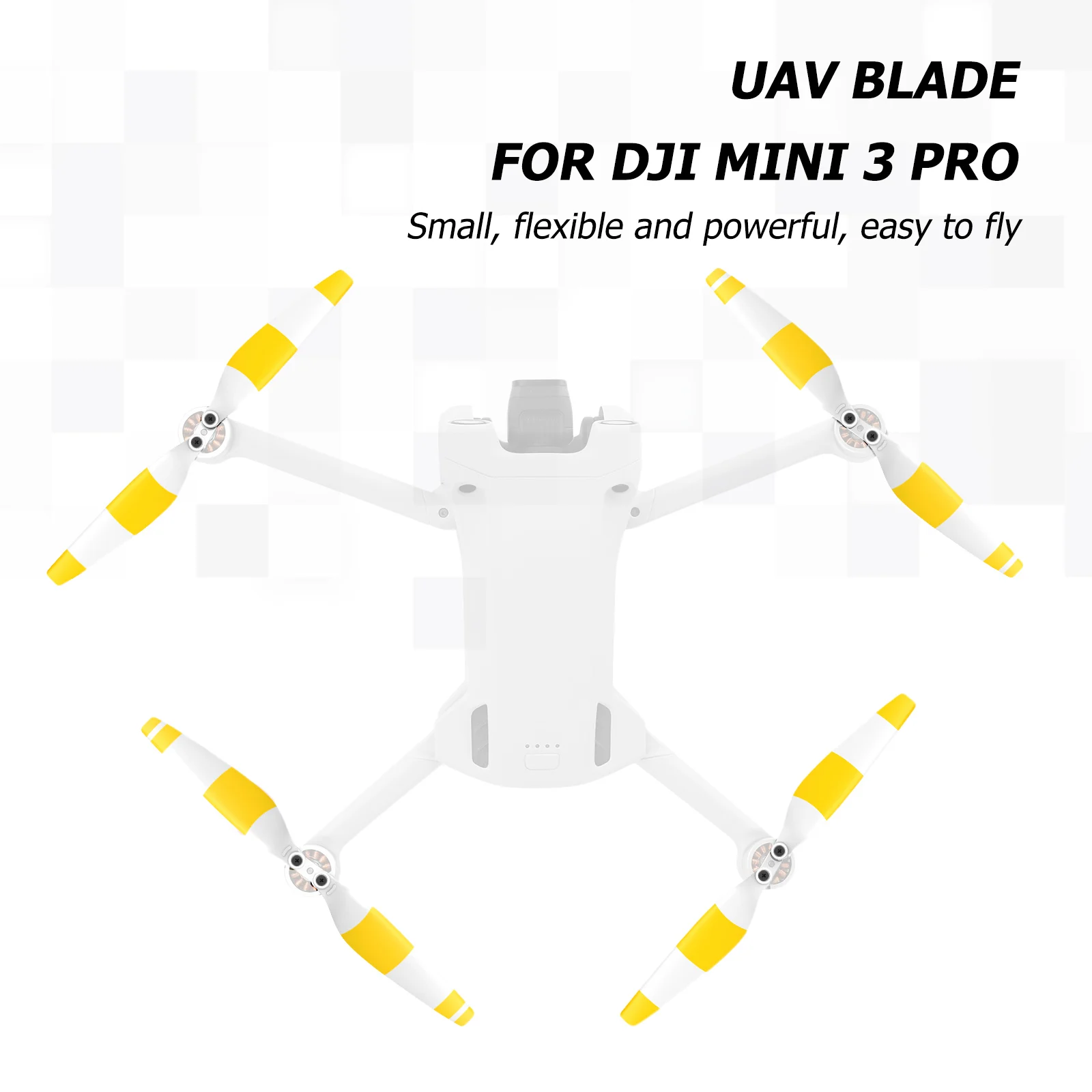 Hélices de Drone DJI - Lot de 4 Pales de Rechange pour Mavic, Phantom, Inspire