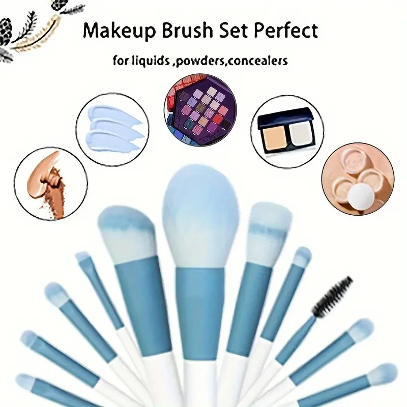 12pcs 전문 메이크업 브러쉬 세트 프리미엄 합성 파운데이션 컨실러 파우더 아이섀도 블러쉬 브러쉬 위생적인 ??뷰티 도구