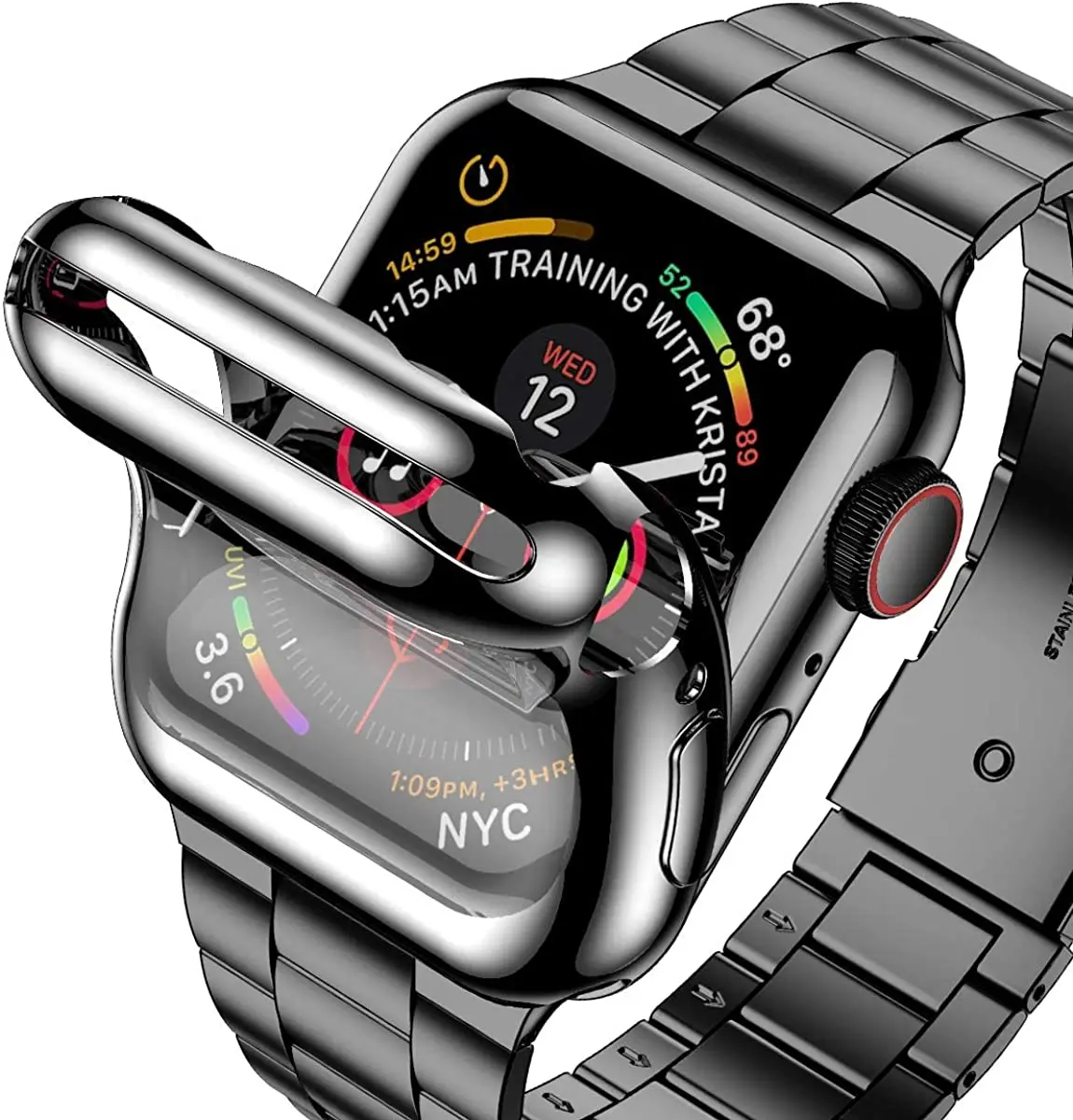 ġ Ż Ʈ  TPU ̽, η ƿ ո , iWatch 6, 5, 4, SE, 44mm, 42mm, 40mm ̽,  ġ 9, 8, 7, 45mm, 41mm, Ʈ 2,
