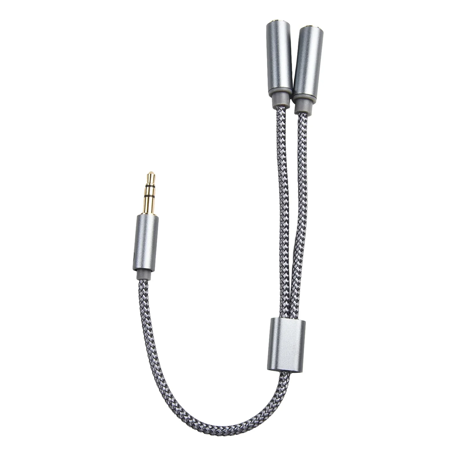 Headphone Splitter 3.5mm 2 Way Aux Male To Female Earphone Audio Adapter Double Stereo Y Jack Interface Splitter Cable Connector earphone jack adapter headphone splitter cable audio plug adapter audio cable adapter hdmi audio splitter