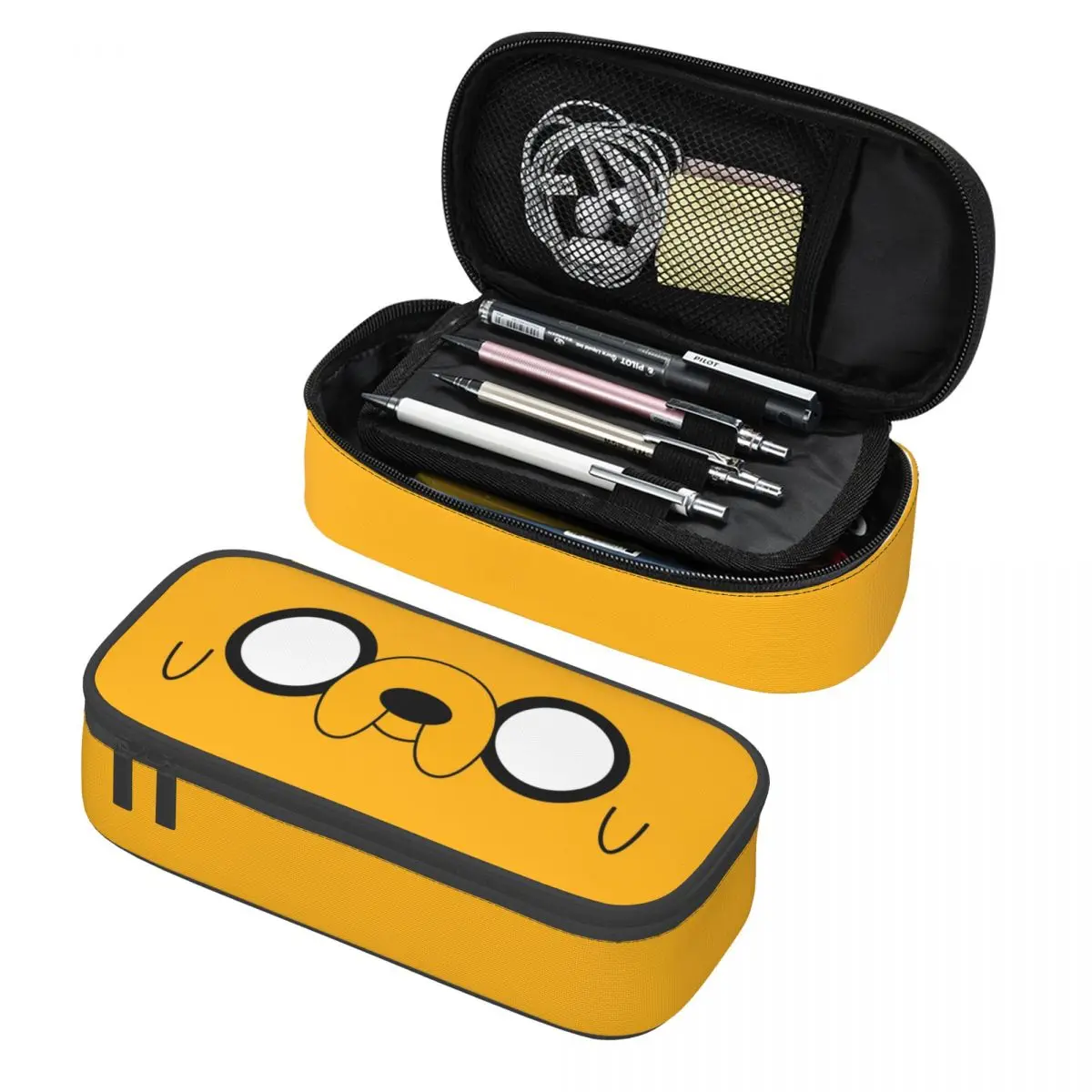 Adventure Time Jake's Eyes Pencil Cases Large Capacity Pen Bags Pen Box Pencil Pouch For Boys Girls Students Stationery School