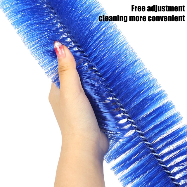 Bendable Cleaning Brush Long Bristles Multipurpose Flexible Cleaner Washing  Machine Condenser Dust Removal Brushes Wooden Handle - AliExpress