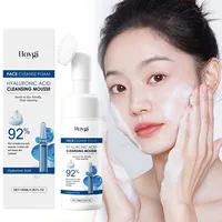 Hyaluronic Acid Cleansing Foam Gentle Moisturizing & Nourishing Oil Control Brightening Rejuvenation Face Wash Foam Face Cleanse 1