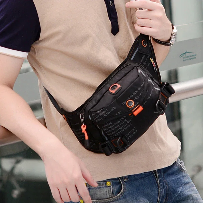 Waterproof Nylon Men Fanny Pack Waist Bag