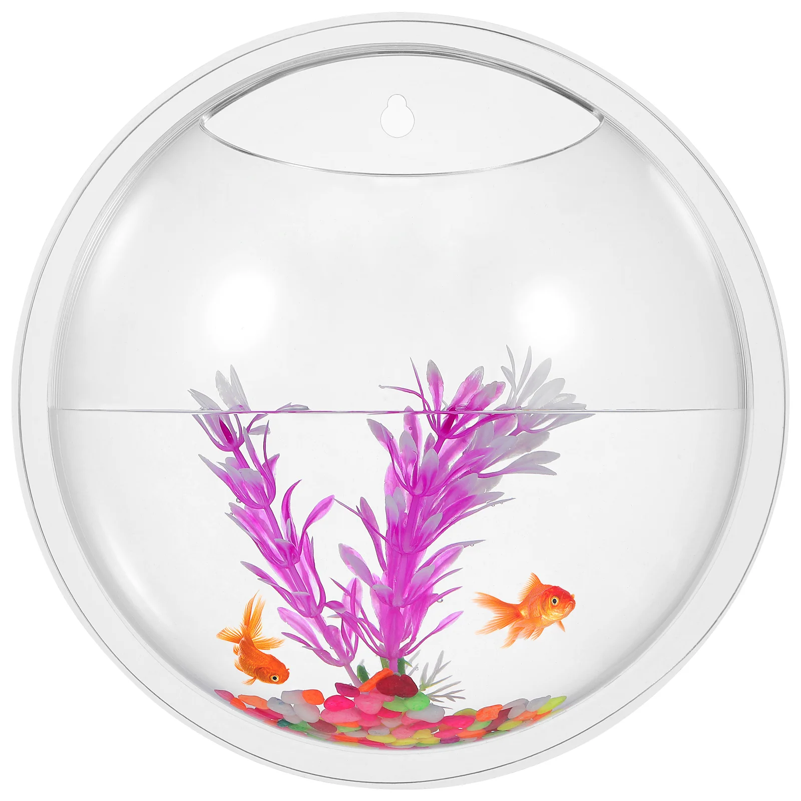 

Fish Tank Aquarium Glass Plants Bowl Betta Wall Cm Semi Planter Round Inch Pot Farming Flower Vase Hanging Garden Water Cups Air
