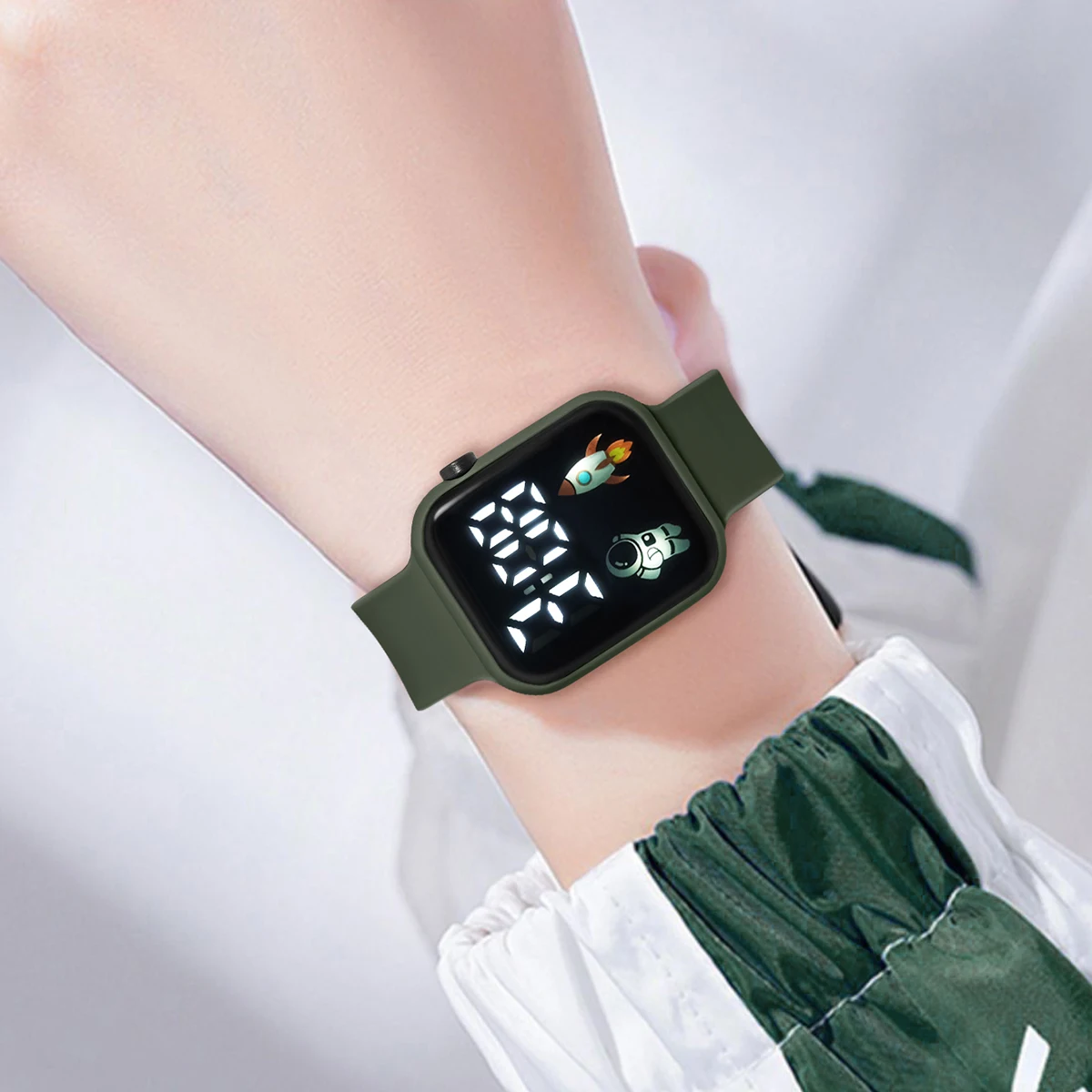 New Student Smart Watch Men's and Women's Astronaut Rocket Touch Screen Sports Electronic Watch Children's Festival Gift 3
