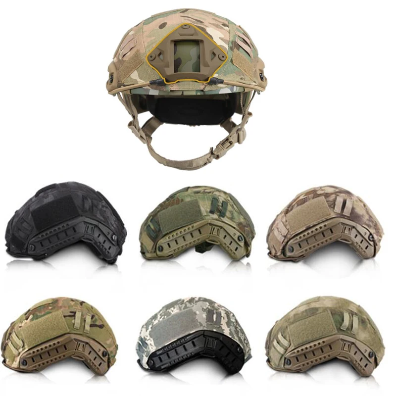 

Airsoft Hunting Tactical Military Combat Helmet Cover Cloth CS Wargame Sport Helmet Cover For Ops-Core PJ/BJ/MH Type Fast Helmet