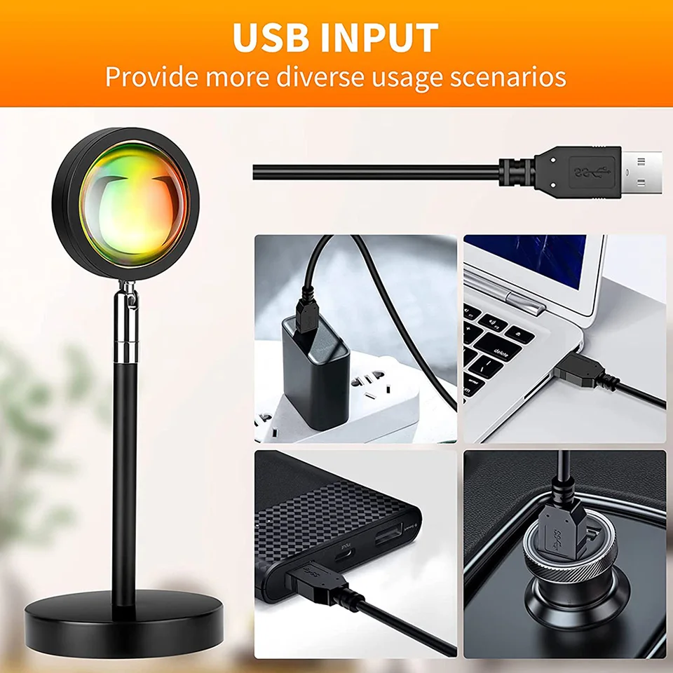 Lampada di proiezione al tramonto con telecomando - Luce al tramonto a