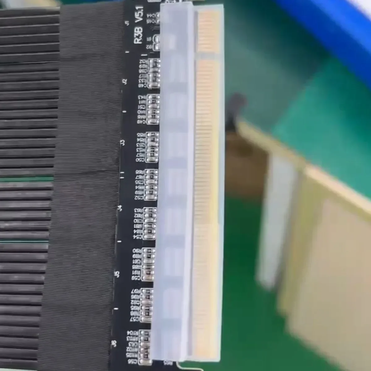Adtスーパースピードシルバーpcie 5.0 X16ライザーケーブルpci-e