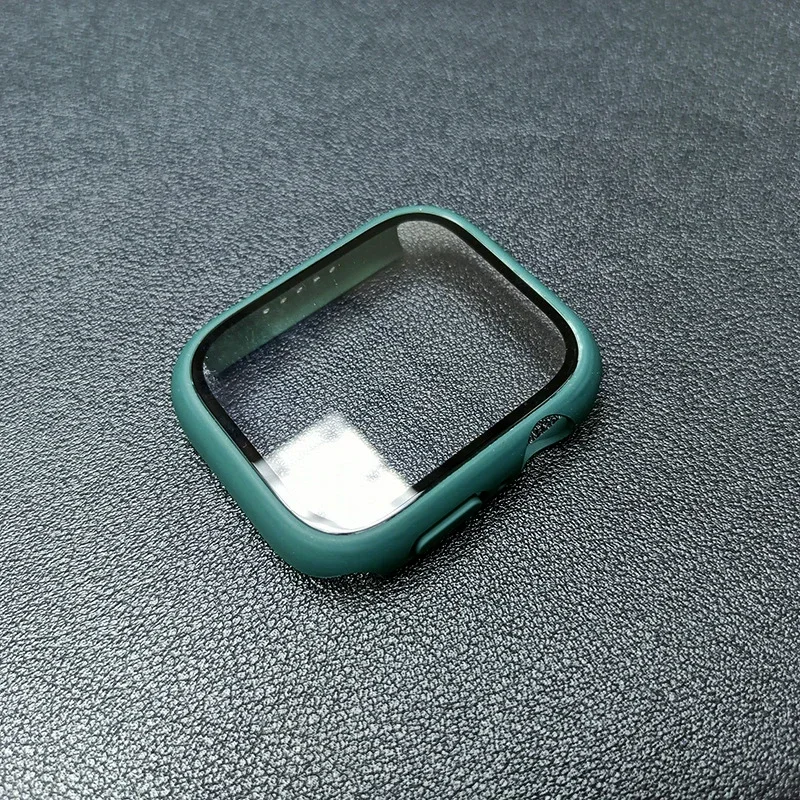 Premium Tempered Glass & Protective Case Set for Apple Watch - Screen Protector & Bumper Accessories