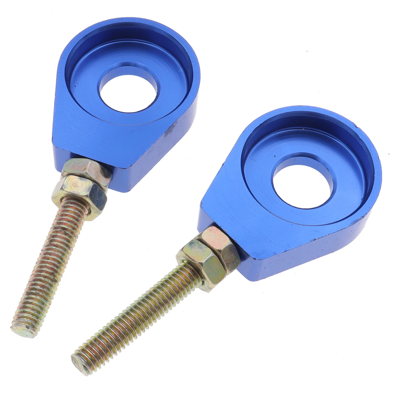 12mm/15mm M6 Colorful Rear Wheel Axle Hole Chain Tensioner Adjuster for Pit Pro Trail Quad Dirt Bike ATV