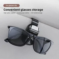 Car Sun Visor Glasses Box Sunglasses Clip Card Ticket Holder Accessories For Honda Civic Accord Fit CRV Jazz Odyssey Insight 2