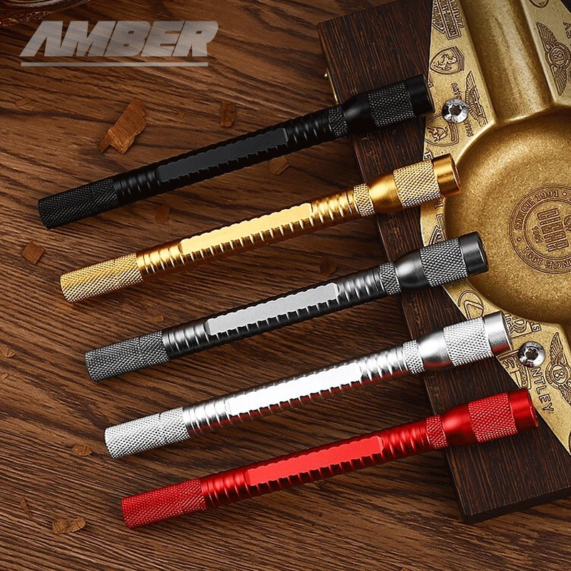 Metal Cigar Draw Enhancer Cigar Needle Portable cigar punch cutter 4 in 1 gift