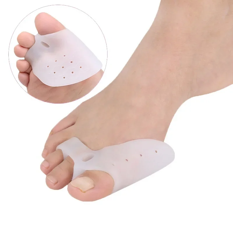 2Pcs Pedicure Corrector Hallu Gel Foot Care Tool Bunion Corrector Bone Big Toe Protector Hallux Valgus Straightener Toe Spreader