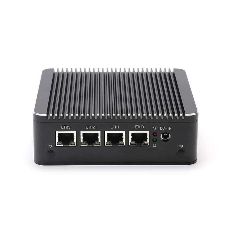 Topton 4 LAN Fanless Firewall Mini PC Intel Celeron N2940 J4125 Pentium J5005 Soft Router Industrial Computer PfSense OPNsense
