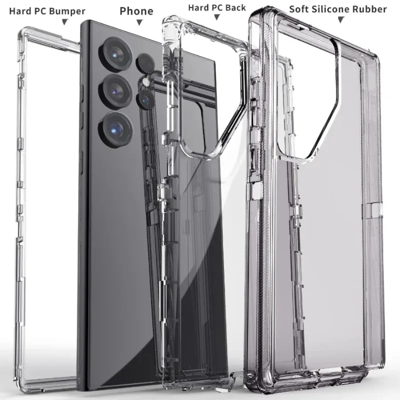 Heavy-Duty 3-in-1 Armor Case with Military-Grade Anti-Drop Protection