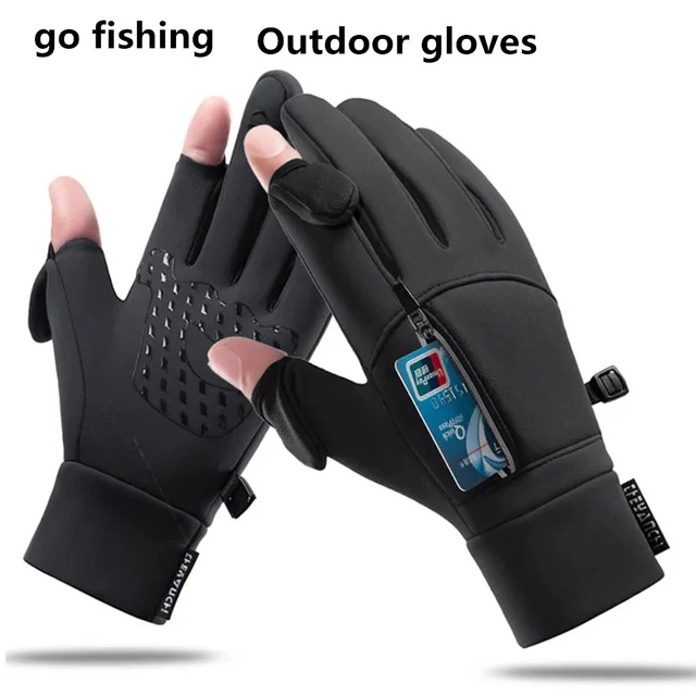 Winter Fishing Gloves 2 Fingers Flipped Waterproof Winter Gloves Windproof  Photography Men and Women Warm Fishing Tools Outdoor - AliExpress