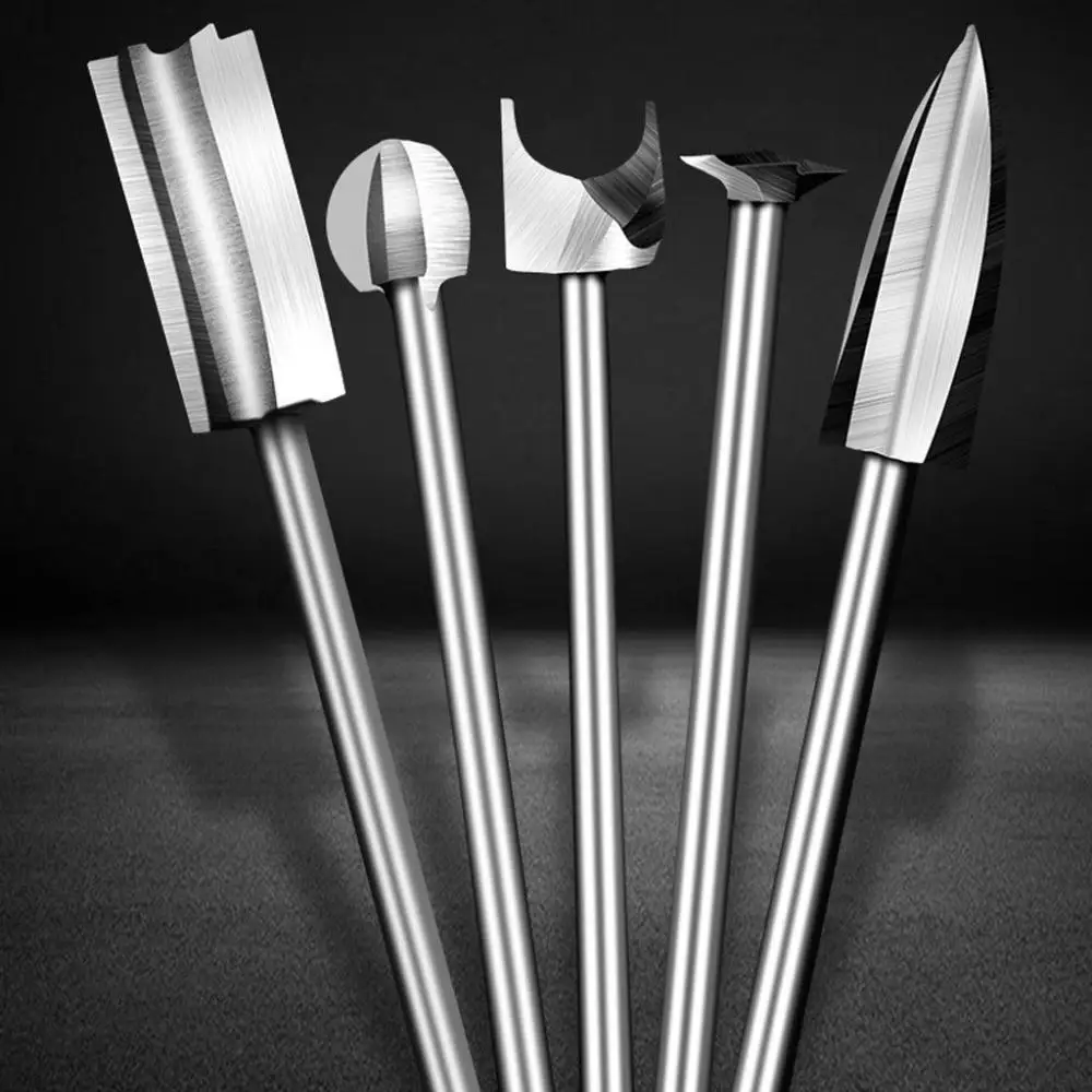 

5pcs/set Wood Carving Engraving Drill Bit Electric Rotary Tools Dremel Simple Optimal Precision Woodworking Accessory