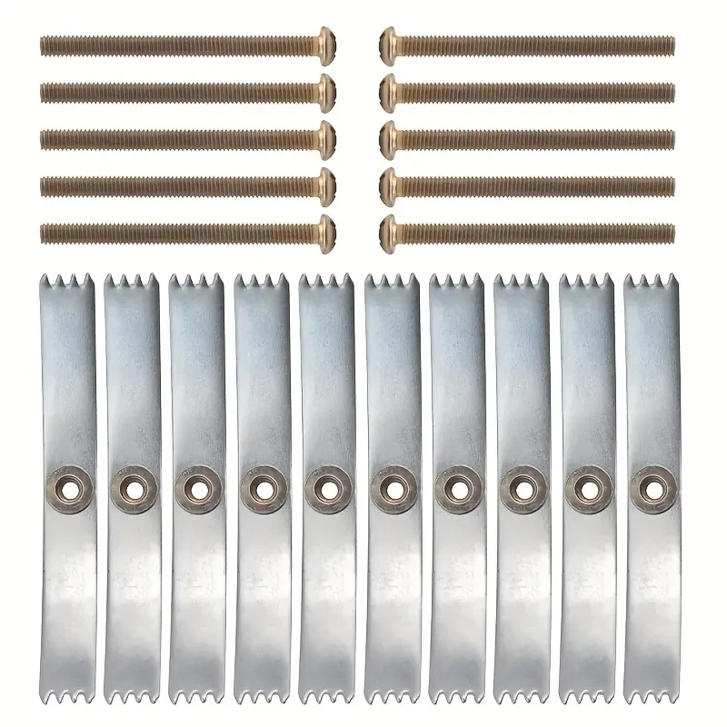 20 Set 86 Type Cassette Repair Steel Plates Mounting Screws Universal Switch Socket Fixed Junction Box