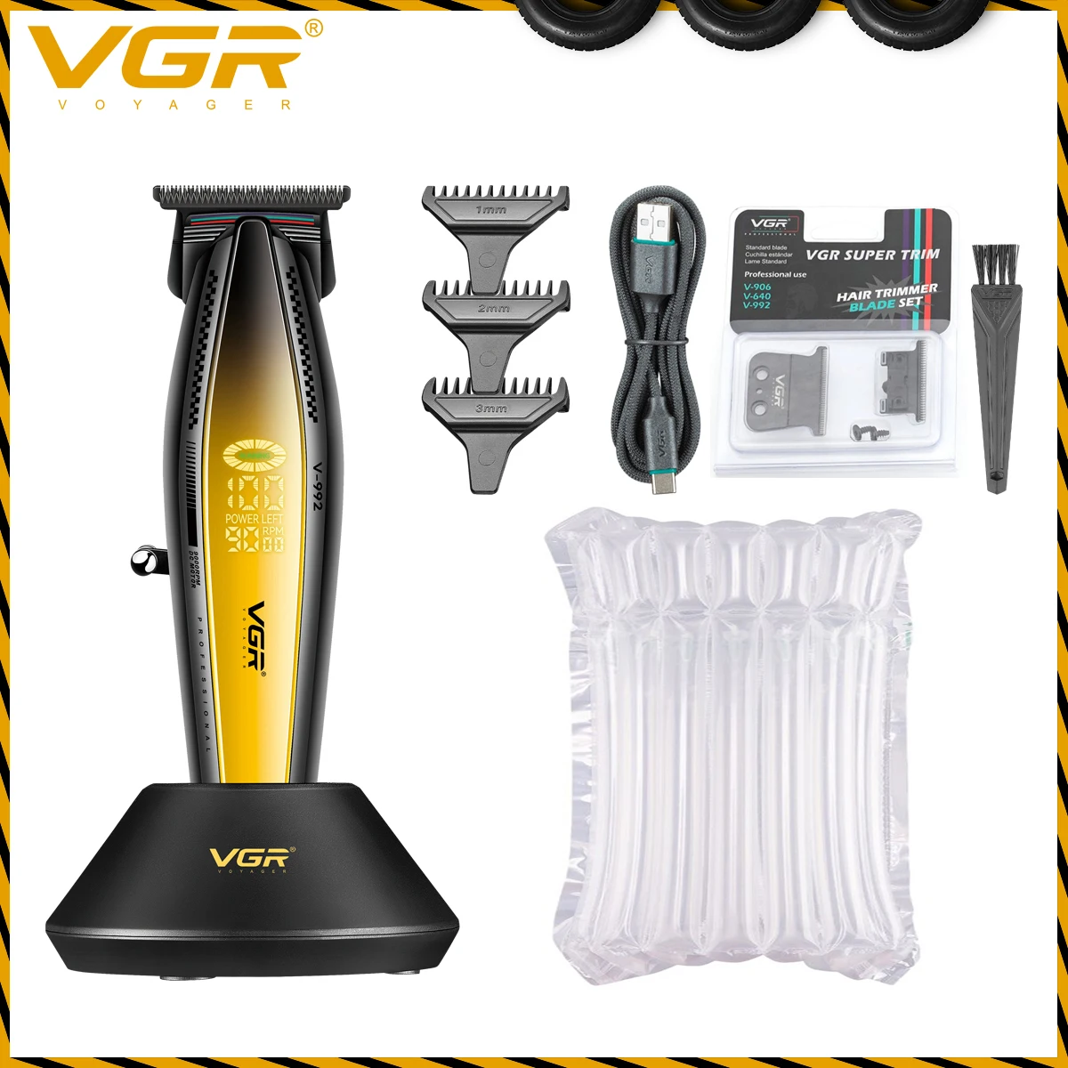 VGR ماكينة تشذيب الشعر ماكينات قص الشعر الاحترافية...