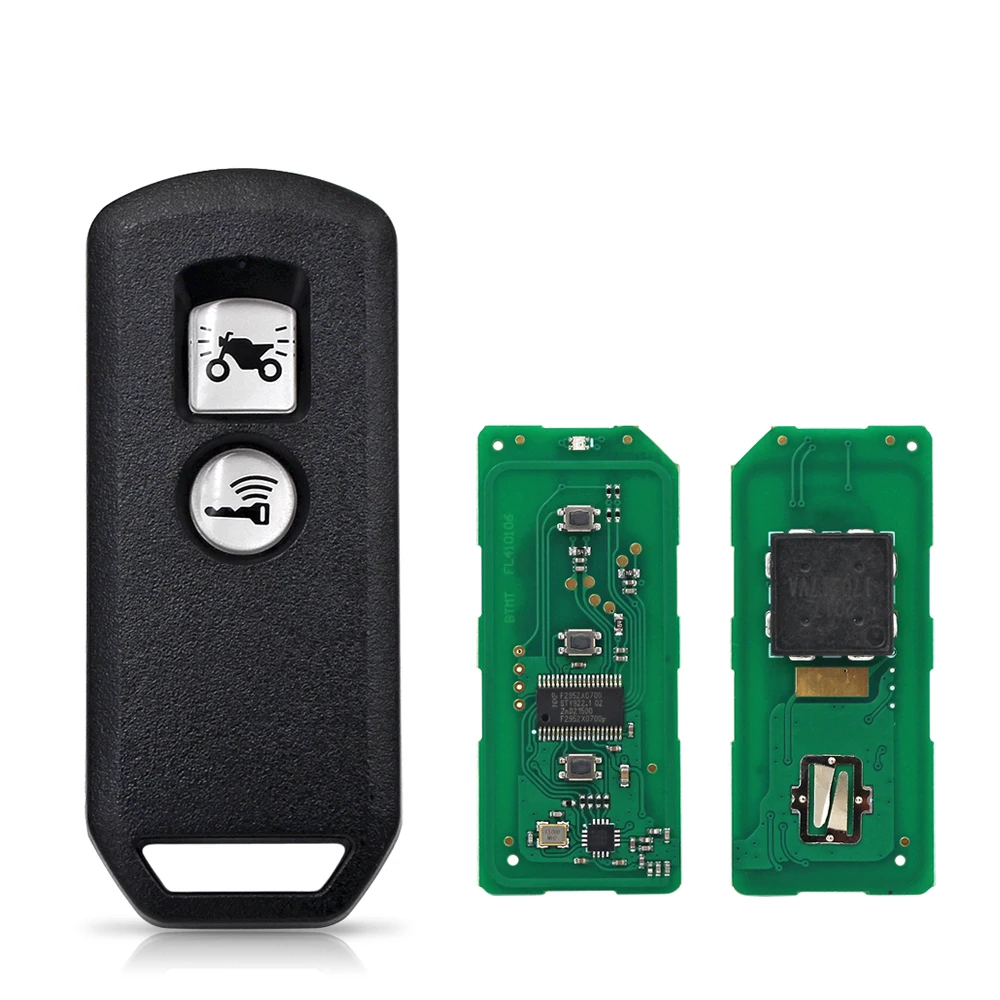 Happyit Cuoio genuino Auto Smart Key Cover Caso Portachiavi per 2015